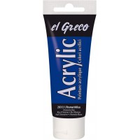 C. Peinture acrylique el Greco, bleu ultra marine, 75ml