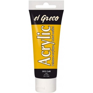 C. Peinture acrylique el Greco, dore, 75 ml