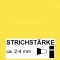 Hobby Line 47035 - Stylo peinture laque avec pointes arrondis Taille M 2-4 mm, jaune fluo