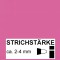 47037 - Hobby Line Marqueur permanent medium, pointe ogive, 2-4 mm, rose fluo