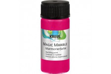 73233 - Magic Marble - Pot de 20 ML en Verre Rose Fluo, Couleur marbree Brillante pour Motifs aleatoires et Effets de Couleur Un