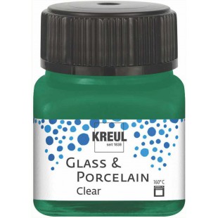 - Verre et Porcelaine Transparente, 640820, Vert fonce, 20 ML