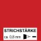 47412 - Hobby Line Vernis fois Stylet extrafine, pointe fine, 0,8 mm, rouge