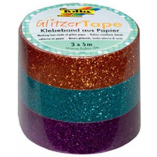 28503 de decoration a  paillettes ruban adhesif tape, weia¡/Gris/Noir