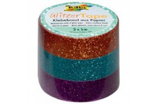 28503 de decoration a  paillettes ruban adhesif tape, weia¡/Gris/Noir