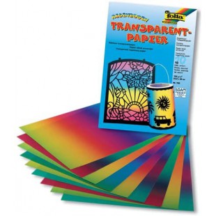 77084 de papier transparent arc-en-ciel zuschnitte, 220 x 510 mm