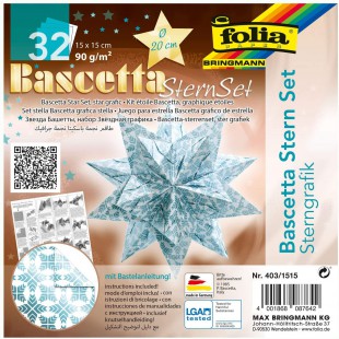 403/1515 pliable bltter Bascetta etoile, bleu/imprime