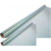 Film Plastique irise, (l) 700 mm x (l) 2 m, Transparent Noir