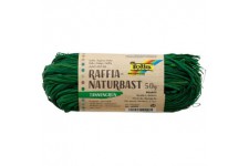 Raphia naturel - VERT FONCE, 50 g