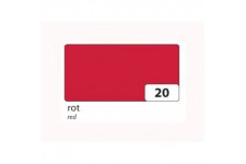 Papier Transparent - 505 x 700 mm - 115 g/m² - Rouge.