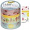 26421 Ruban adhesif decoratif de papier washi tape Tropical, Lot de 4