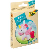 52910 Pegasus Kit de Couture en Feutre pour Enfant avec Pendentif en Forme de Pegasus Multicolore 15 pieces