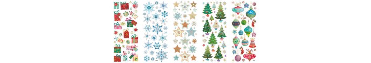 Stickers De Noel, Motifs