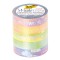 Ruban adhesif decoratif washi-Tape hotfoil Rainbow Noir