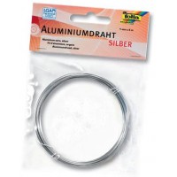 DECO Fil d'aluminium ARGENT 1mm - longueur 5m