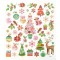 18216 Lot de 61 autocollants Charming Christmas III dans differents motifs faciles a retirer du film