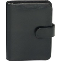 - 16501 -. systeme planificateurs A6 y Compris Agenda 1 Semaine 2 Pages, Simili Cuir, Noir