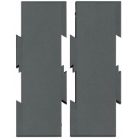 TSA/5880104 planches d'extension pour telephone pivotant Bras Lot de 2 Noir