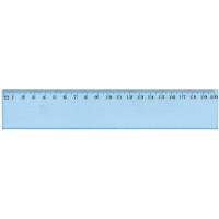  TRACAGE PLASTIQUE"INCASSABLE" REGLE PLATE 20 cm