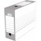 Lot de 20 : Boites Archives Automatiques en Carton Dos 10 cm Gris