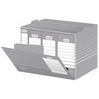 Lot de 10 : Containers d'archives 45,5x35,5x27 cm Gris/blanc