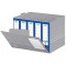 Lot de 10 : Containers d'archives 45,5x35,5x27 cm Gris/blanc