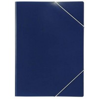 chemise a elastiques image A4, PP, bleu fonce