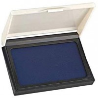 Tampon encreur, (l) 100 x (p) 75 mm, Bleu Noir