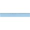 Regle Plate Incassable Plastique Bord Antitache 30 cm Bleu Transparent