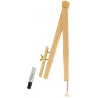 Compas porte marqueur en bois pour tableau L 40 cm