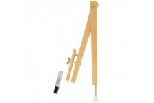 Compas porte marqueur en bois pour tableau L 40 cm