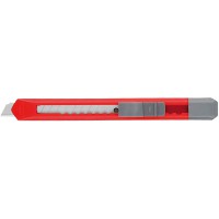 Cutter universel plastique, lame 9 mm, assorti