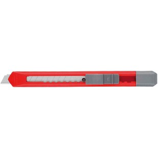 Cutter universel plastique, lame 9 mm, assorti