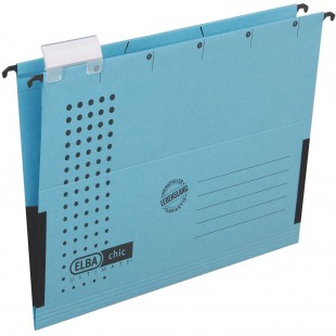 Lot de 25 : 100552099 Chic Ultimate Dossier suspendu Bleu Format A4