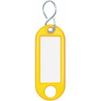 Porte-cles 4 mm jaune