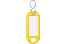 Porte-cles 4 mm jaune