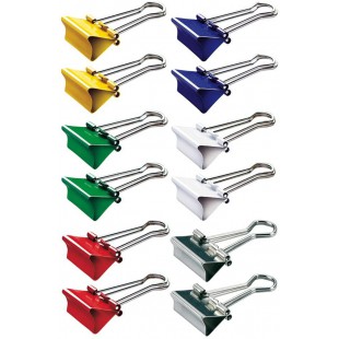 21319-99 pince-notes couleurs assorties, (B) 19 mm, ecartement : 7 mm