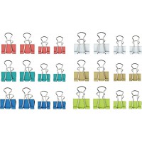Pince double clip 2157698 7 mm, 9 mm blanc, citron vert, rose, bleu arctique, turquoise, sahara 24 pc(s)