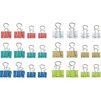 Pince double clip 2157698 7 mm, 9 mm blanc, citron vert, rose, bleu arctique, turquoise, sahara 24 pc(s)