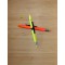 261610499 Lot de 4 stylos-bille et surligneur 3 en 1 Jaune fluo, vert fluo, rose fluo, orange fluo