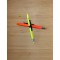 261610499 Lot de 4 stylos-bille et surligneur 3 en 1 Jaune fluo, vert fluo, rose fluo, orange fluo