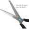  E-30293 00 - Ciseaux Easy Grip inoxydables incurves - poignee asymetrique - 24,7cm/10" (9 pouces) - bleu et noir