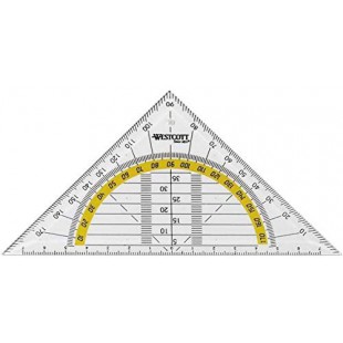 Equerre g‚om‚trique, hypot‚nuse: 140 mm