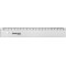regle Plate, en Plastique, Longueur: 200 mm Noir