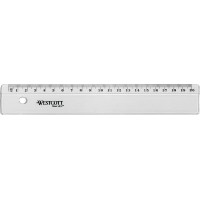 regle Plate, en Plastique, Longueur: 200 mm Noir