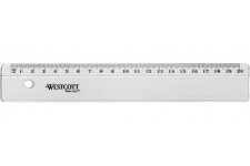 regle Plate, en Plastique, Longueur: 200 mm Noir