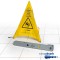 Easy absorb P-10006 Panneau de signalisation antiderapant Attention !", Pop Up multilingue, jaune, 53,5 cm