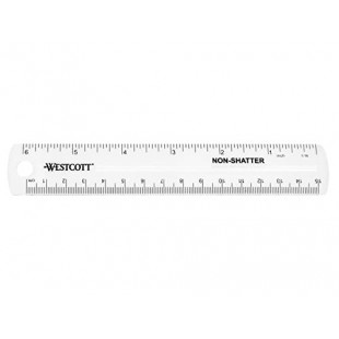 Plastique Regle - 15cm flexible pour gaucher