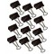 64 21432 12pc (s) Metal, nickel document clip - Document Clips (Metal, nickel, Black, 1.3 cm, 32 mm, 12 pc (s))