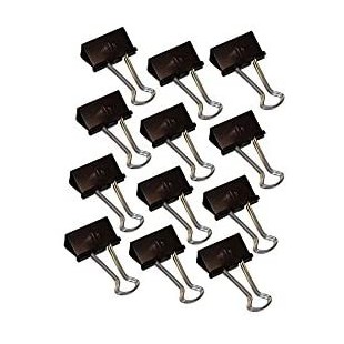 64 21432 12pc (s) Metal, nickel document clip - Document Clips (Metal, nickel, Black, 1.3 cm, 32 mm, 12 pc (s))